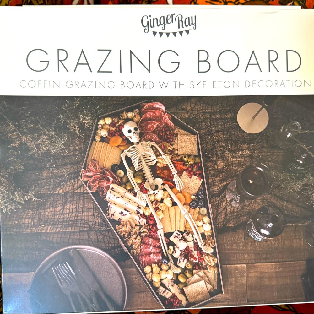 Skeleton coffin grazing board
